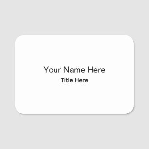 Personalised Custom Professional Employee Name Tag