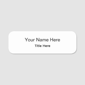 Personalised Custom Professional Employee Name Tag