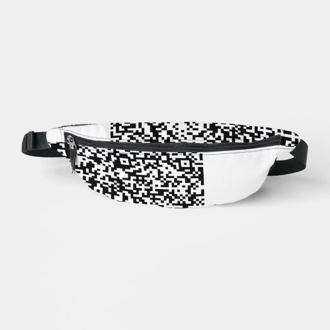 Personalised Custom QR Code Fanny Pack Example (Front)