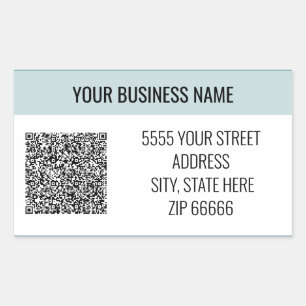Personalised Custom QR Code Name Address Labels