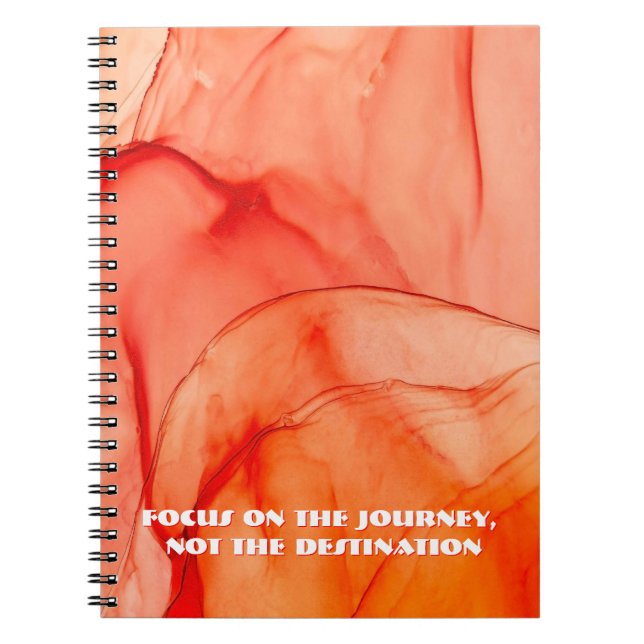 Personalised Custom Quote Spiral Notebook  (Front)