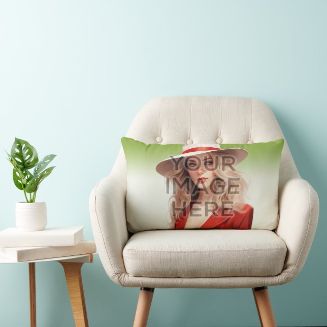Personalised Custom Rectangular Throw Pillow (Chair)