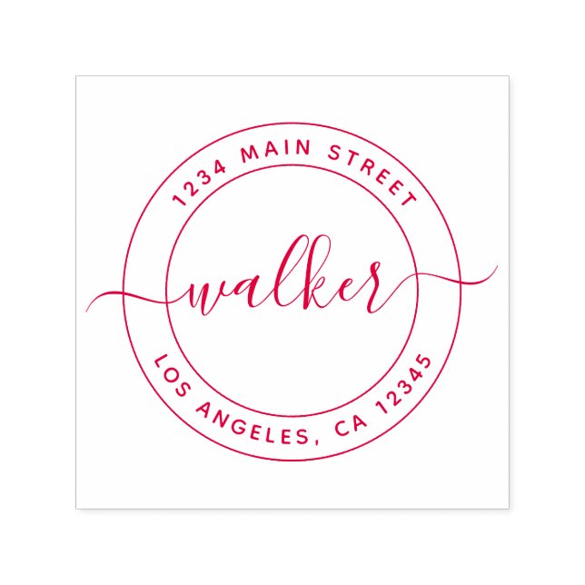 Personalised Custom Return Address Self-inking Stamp (Design)