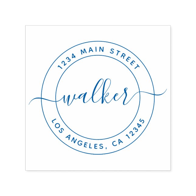 Personalised Custom Return Address Self-inking Stamp (Design)
