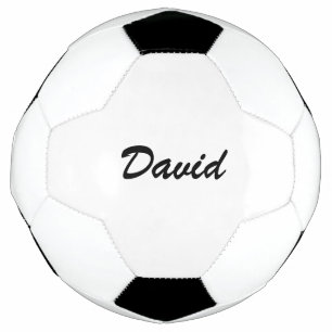 Personalised Custom Script Name Minimalist Soccer Ball