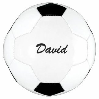 Personalised Custom Script Name Minimalist Soccer Ball