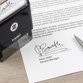 Personalised Custom Signature Self-inking Stamp