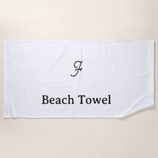 Personalised custom simple Beach Towel