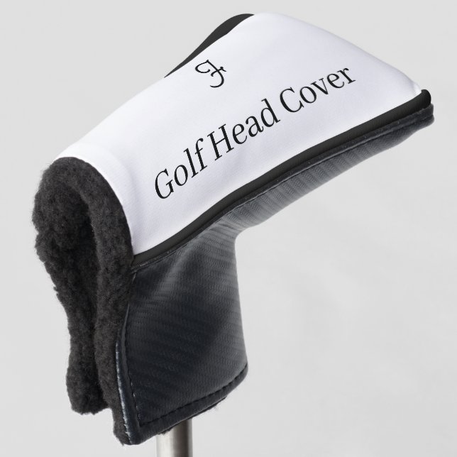 Personalised custom simple Golf Head Cover (3/4 Front)