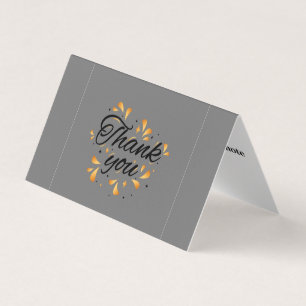 Personalised Custom Simple Thank You Business Card