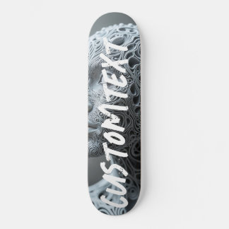 Personalised custom skateboard fractal human