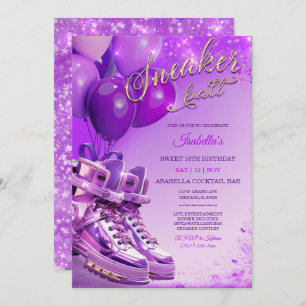 Personalised Custom Sneaker-themed Invitation
