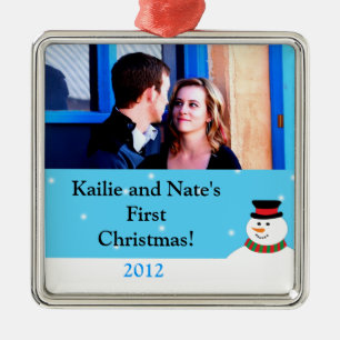 Personalised Custom Snowy Snowman Ornament
