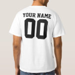 Personalised & Custom Sport Jersey T-Shirt<br><div class="desc">Personalised & Custom Sport Jersey T-Shirt
Show your team spirit with this customised jersey uniform wear. You can personalise with your team logo,  your name,  and your number. 
Designing your club uniform,  school team jersey,  or sport team wear online has never been easier!</div>