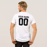 Personalised & Custom Sport Jersey T-Shirt Tri-Blend Shirt<br><div class="desc">Personalised & Custom Sport Jersey T-Shirt
Show your team spirit with this customised jersey uniform wear. You can personalise with your team logo,  your name,  and your number. 
Designing your club uniform,  school team jersey,  or sport team wear online has never been easier!</div>