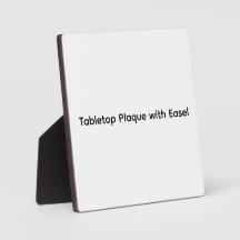 Personalised Custom Tabletop Plaque Easel 5.25 x 5