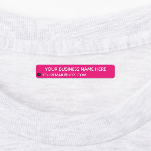 Personalised Custom Text and Colour Business Label
