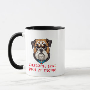 Personalised Custom Text, Dog Pun Funny Coffee Mug