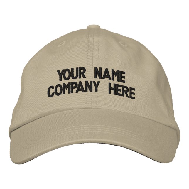 Personalised Custom Text Hat Your Embroidered Cap (Front)
