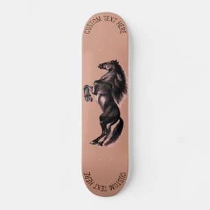 Personalised Custom Text Skateboard with Horse