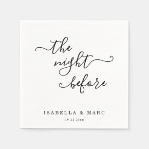 Personalised Custom The Night Before Napkin