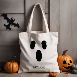 Personalised Custom Trick or Treat Halloween Tote Bag