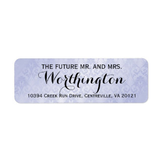 Personalised Custom Wedding Future Mr and Mrs Return Address Label