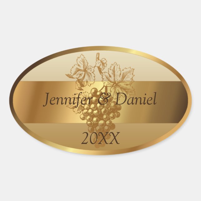 Personalised Custom Wine Labels (Front)