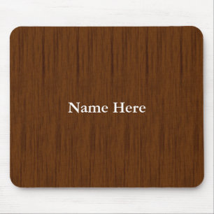 Personalised Custom Wooden Background Mouse Pad