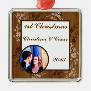 Personalised Custom Wooden Plank Floral Wedding Fl Metal Tree Decoration