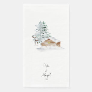 Personalised Custom Woodland Christmas Napkin
