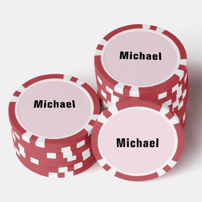 Personalised Custom Your Name Poker Chips (Stack)