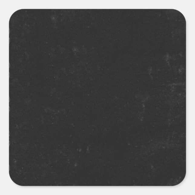 Personalised Custom Your Own Black Chalkboard Square Sticker (Front)