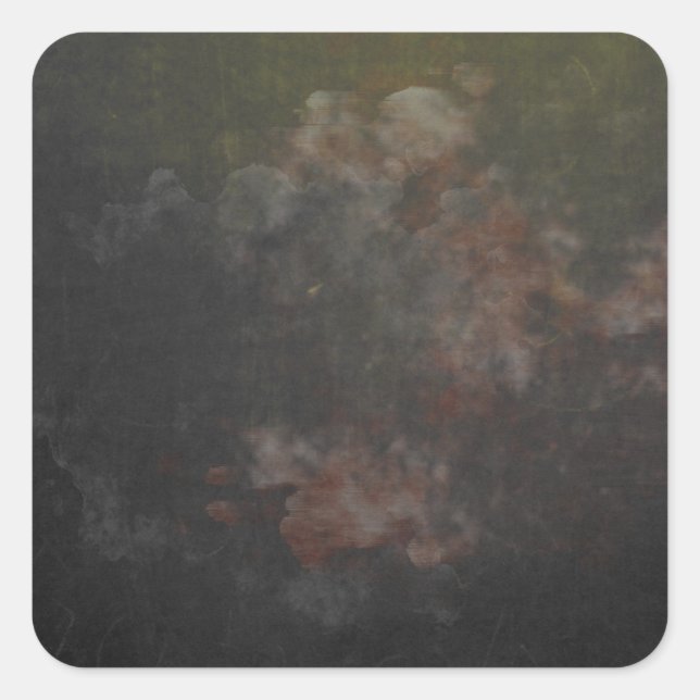 Personalised Custom Your Own Black Chalkboard Square Sticker (Front)