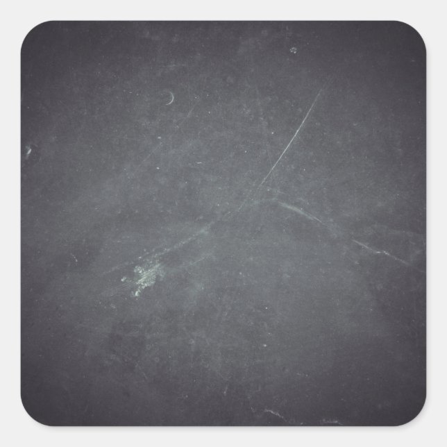 Personalised Custom Your Own Black Chalkboard Square Sticker (Front)