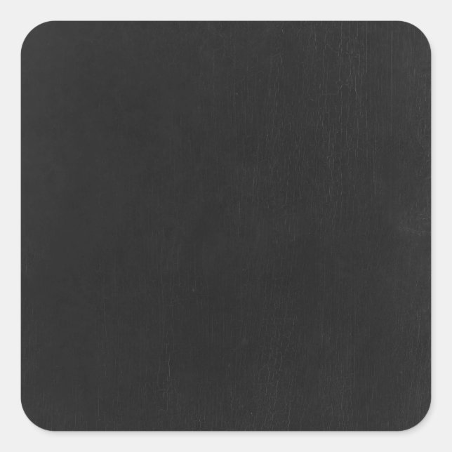 Personalised Custom Your Own Black Chalkboard Square Sticker (Front)