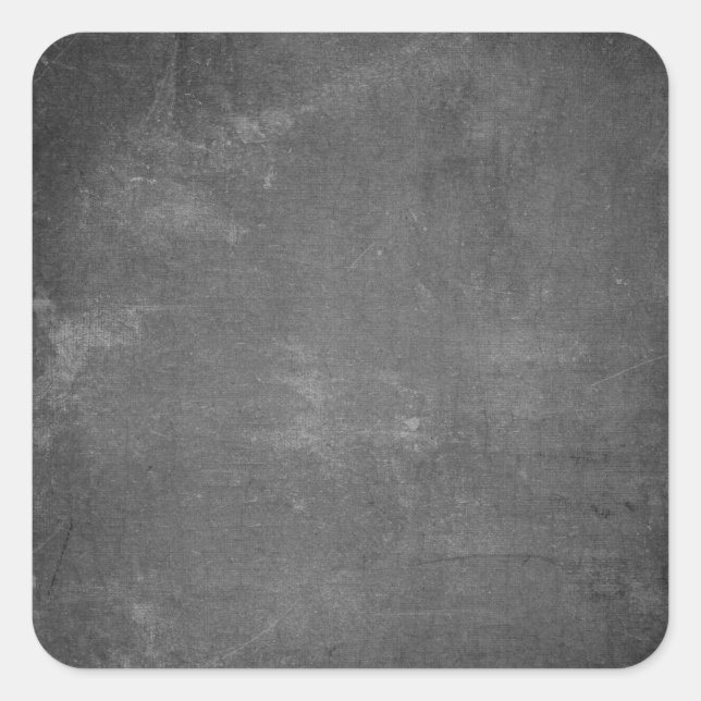 Personalised Custom Your Own Black Chalkboard Square Sticker (Front)