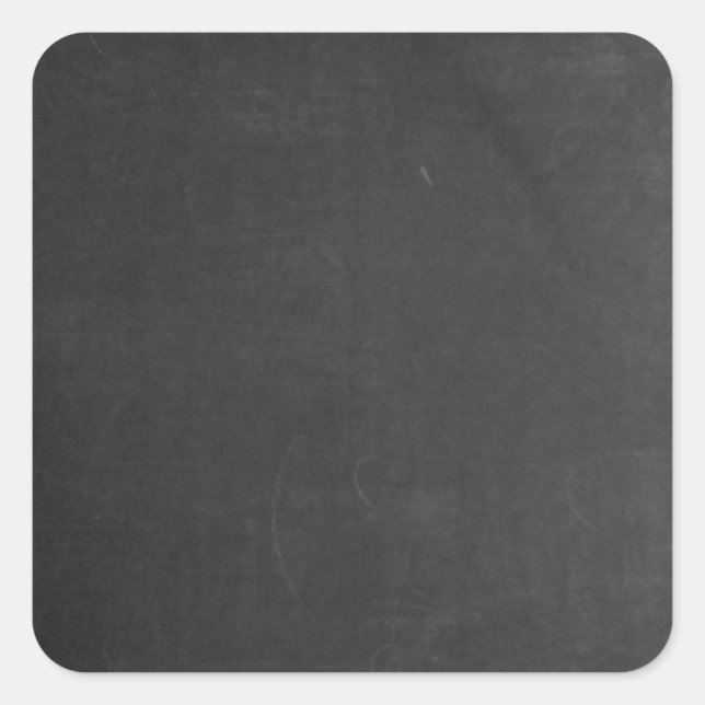 Personalised Custom Your Own Black Chalkboard Square Sticker (Front)