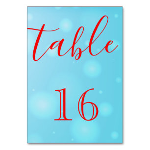 Personalised Custom Your Own Elegant Script Table Number