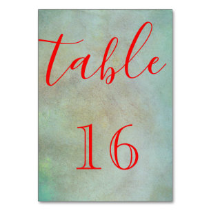 Personalised Custom Your Own Elegant Script Table  Table Number