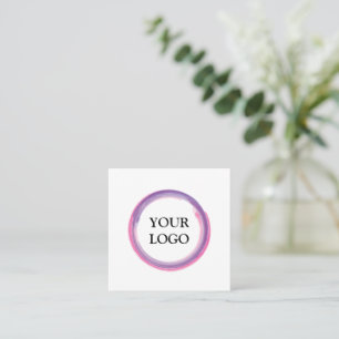 Personalised Custom Your Own Logo Square Business Card
