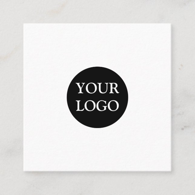 Personalised Custom Your Own Logo Square Business Card (Front)