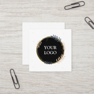 Personalised Custom Your Own Logo Square Business Square Business Card