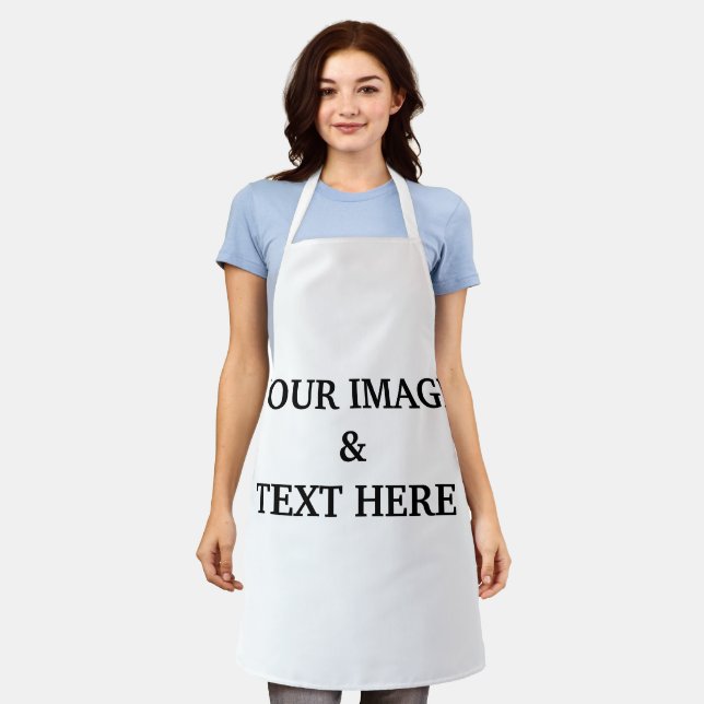 Personalised Custom Your Own Photo Apron (Worn)
