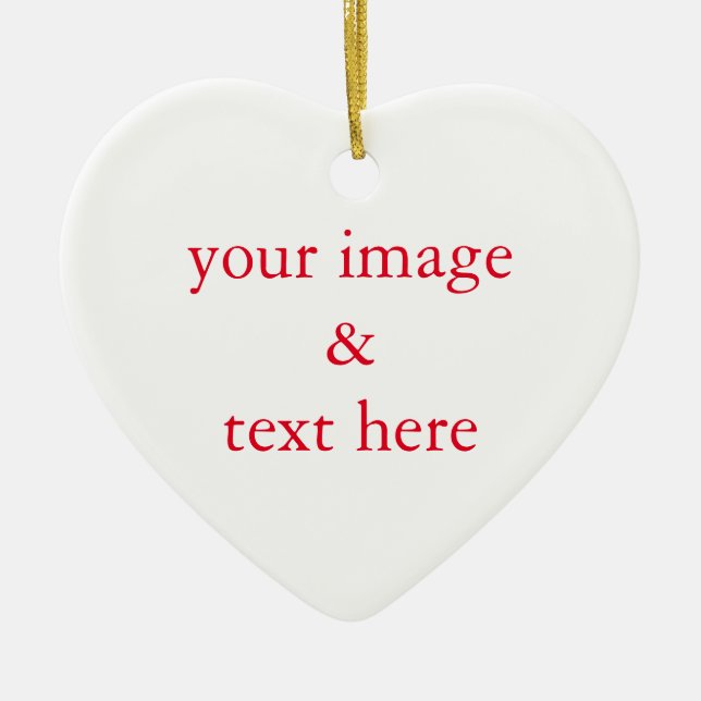Personalised Custom Your Own Photo Ceramic Tree Decoration (Front)