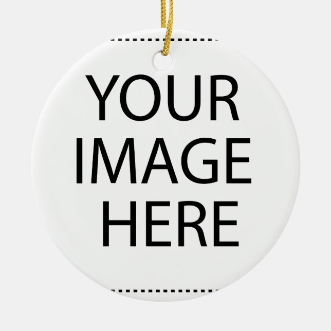 Personalised Custom Your Own Photo Ceramic Tree Decoration (Front)