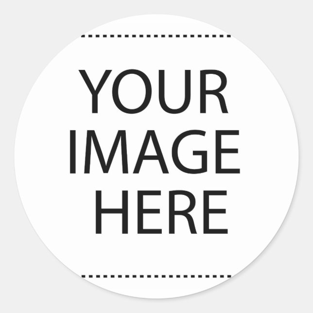 Personalised Custom Your Own Photo Classic Round Sticker (Front)