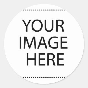 Personalised Custom Your Own Photo Classic Round Sticker