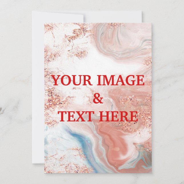 Personalised Custom Your Own Photo Invitation (Front)