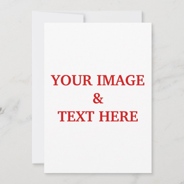 Personalised Custom Your Own Photo Invitation (Front)